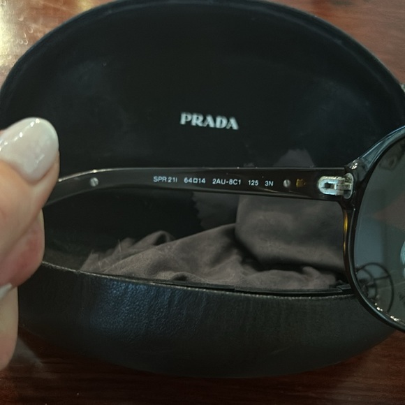Authentic Prada large round large oval sunglasses main image 12